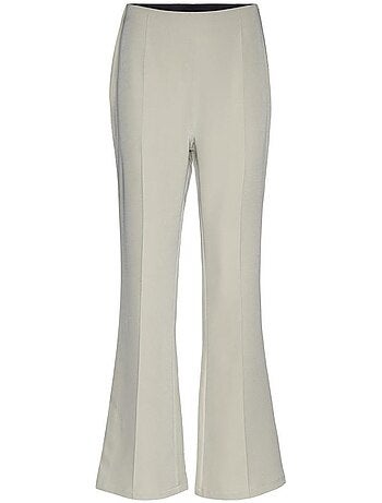 Calças Fluidas Bege Vero Moda Bitte para Mulher