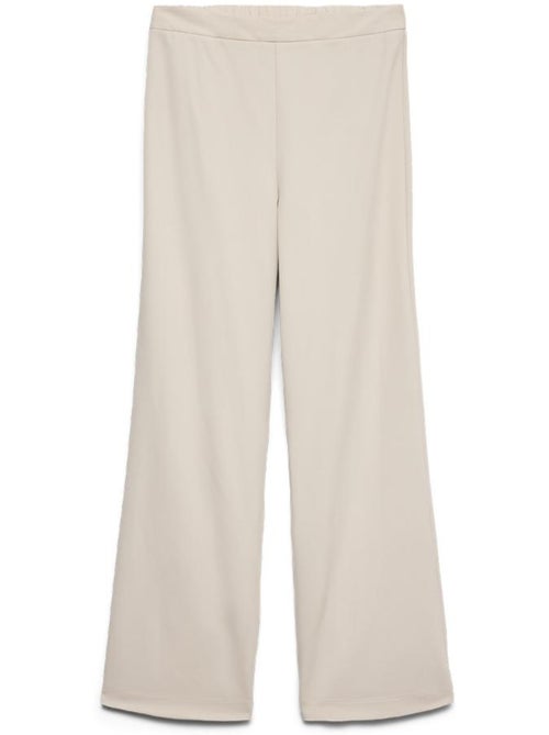 Calças Fluidas Bege Vero Moda Lena para Mulher - Kiabi Calças Fluidas Bege Vero Moda Lena para Mulher - Kiabi