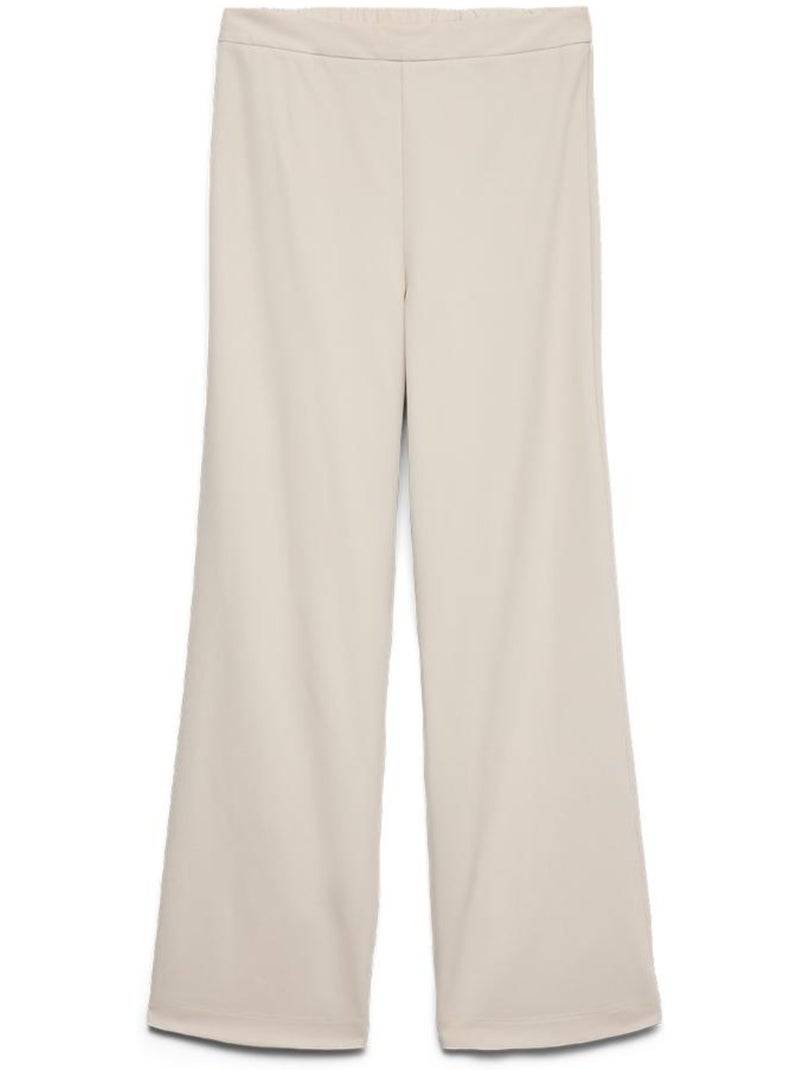 Calças Fluidas Bege Vero Moda Lena para Mulher Bege - Kiabi