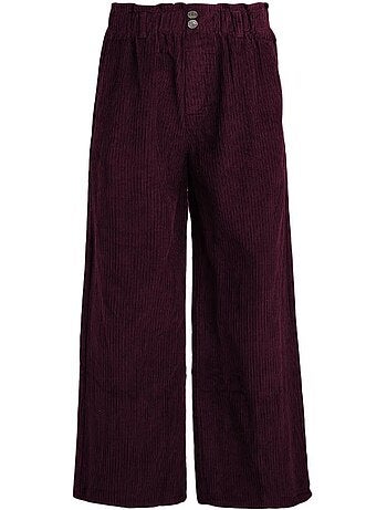 Calças Fluidas Bordeaux Teddy Smith Lylia para Mulher