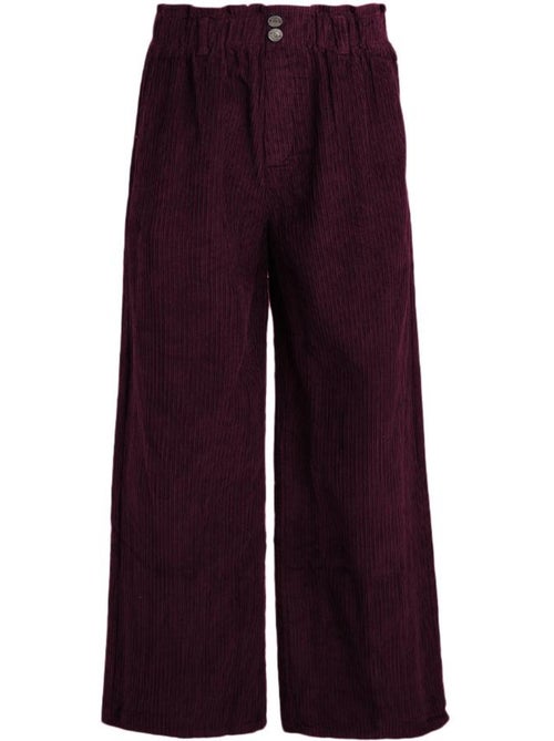 Calças Fluidas Bordeaux Teddy Smith Lylia para Mulher - Kiabi Calças Fluidas Bordeaux Teddy Smith Lylia para Mulher - Kiabi