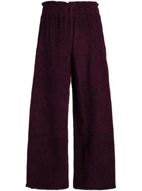 Calças Fluidas Bordeaux Teddy Smith Lylia para Mulher - Kiabi Calças Fluidas Bordeaux Teddy Smith Lylia para Mulher - Kiabi