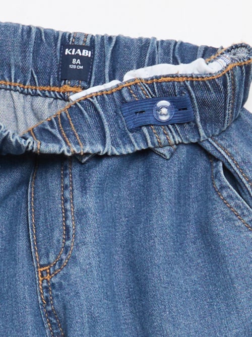 Calças fluidas com efeito ganga - Kiabi