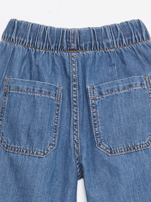 Calças fluidas com efeito ganga - Kiabi