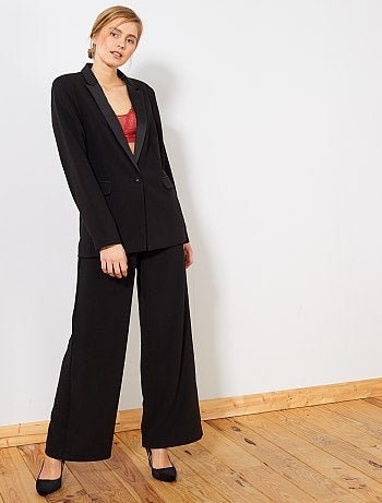 Calças fluidas com pinças - Kiabi