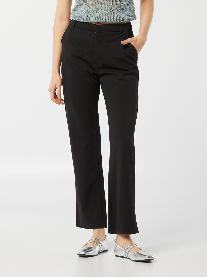 Calças fluidas de corte direito 'JDY' Preto - Kiabi