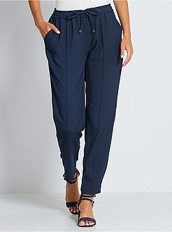 Calças fluidas estampadas - Kiabi