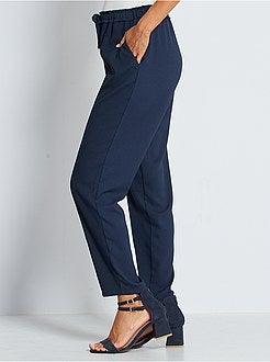 Calças fluidas estampadas - Kiabi