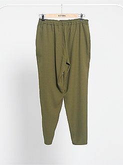 Calças fluidas estampadas - Kiabi