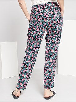 Calças fluidas estampadas - Kiabi