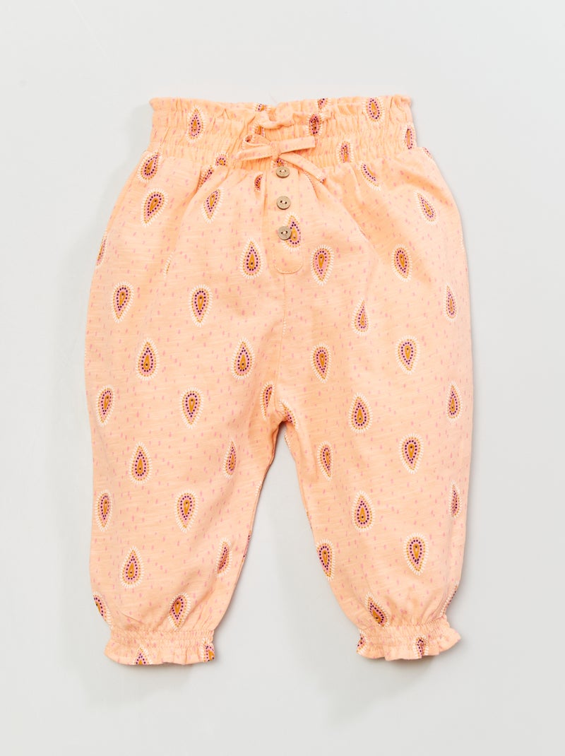 Calças fluidas estampadas ROSA - Kiabi