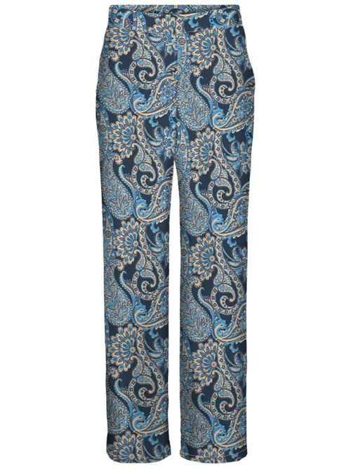 Calças Fluidas Estampadas Vero Moda Easy Joy para Mulher - Kiabi Calças Fluidas Estampadas Vero Moda Easy Joy para Mulher - Kiabi