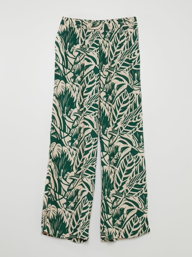 Calças fluidas 'JDY' VERDE - Kiabi
