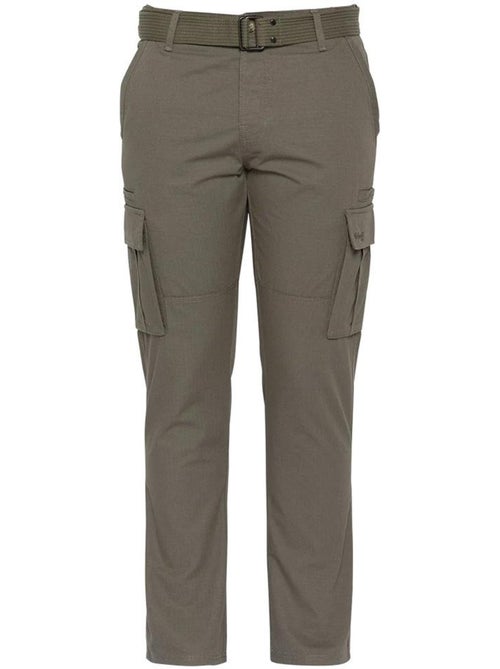Calças fluidas kaki para homem schott trassault - Kiabi