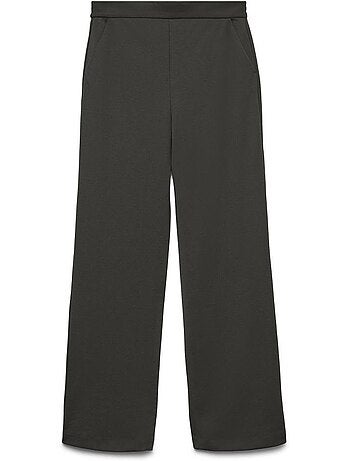 Calças fluidas kaki vero moda lucca para mulher