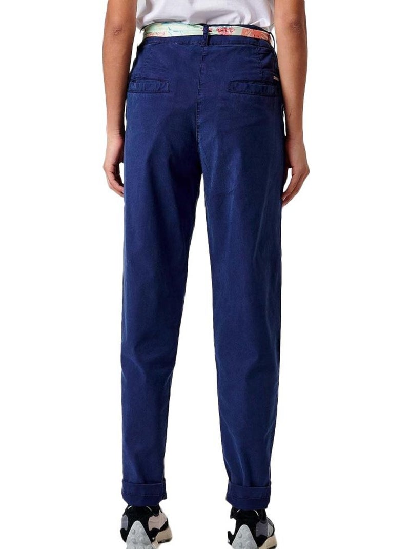 Calças Fluidas Kaporal CECIL para Mulher - Azul Marinho Azul-marinho - Kiabi