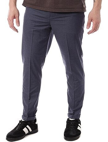 Calças Fluidas Masculinas Teddy Smith Pywan Azul-Marinho