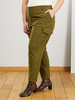 Calças fluidas multibolsos - Kiabi