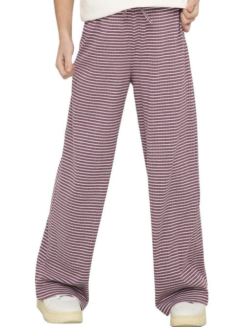 Calças fluidas para menina only kids kogpamia rosa/branco - Kiabi Calças fluidas para menina only kids kogpamia rosa/branco - Kiabi