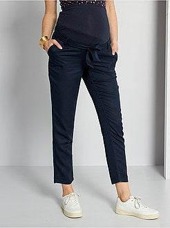 Calças fluidas pré-mamã - Kiabi