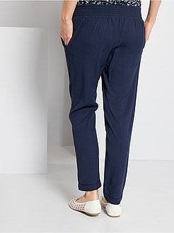 Calças fluidas pré-mamã - Kiabi