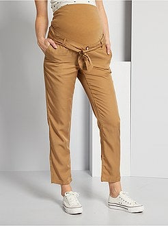 Calças fluidas pré-mamã - Kiabi