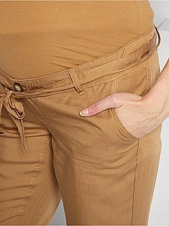 Calças fluidas pré-mamã - Kiabi