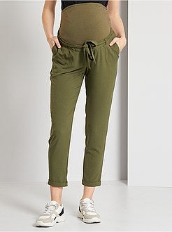 Calças fluidas pré-mamã - Kiabi