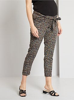 Calças fluidas pré-mamã - Kiabi