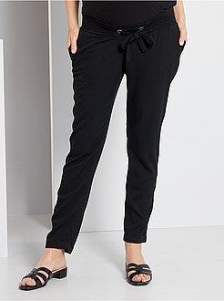 Calças fluidas pré-mamã - Kiabi