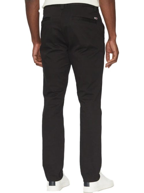 Calças fluidas pretas masculinas tommy hilfiger austin - Kiabi Calças fluidas pretas masculinas tommy hilfiger austin - Kiabi