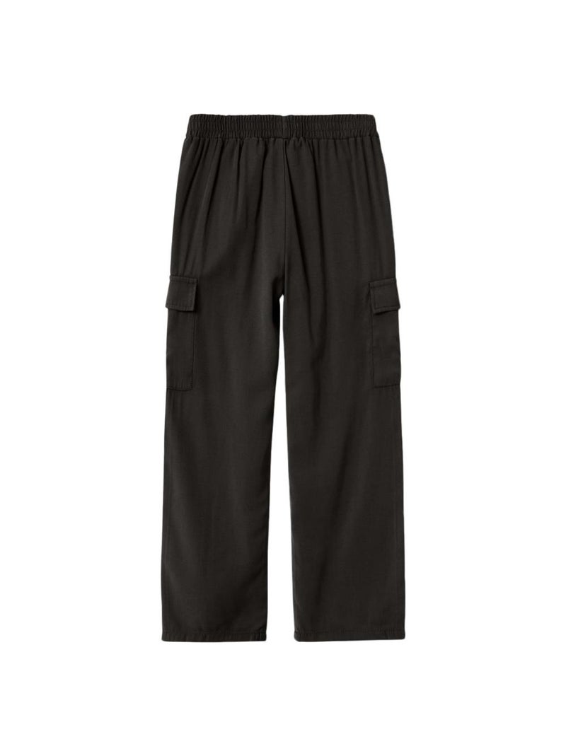 Calças Fluidas Pretas para Menina Name It Bella Preto - Kiabi