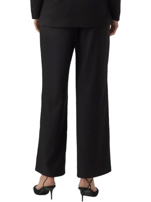 Calças Fluidas Pretas Vero Moda Celina para Mulher - Kiabi Calças Fluidas Pretas Vero Moda Celina para Mulher - Kiabi