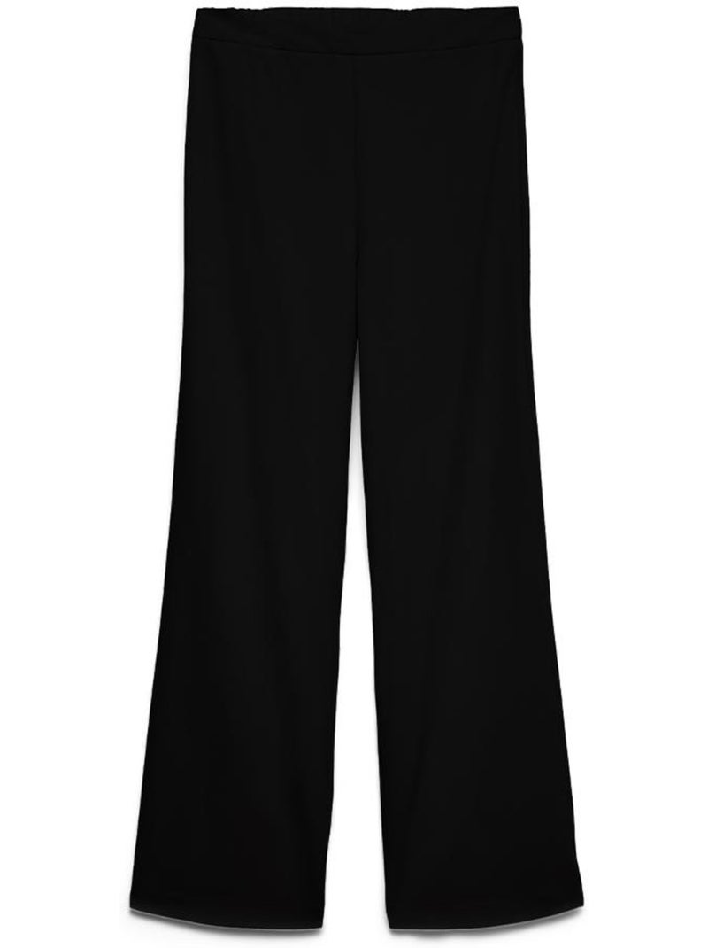Calças Fluidas Pretas Vero Moda Lena para Mulher Preto - Kiabi