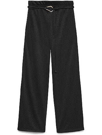 Calças Fluidas Pretas Vero Moda Louisa para Mulher