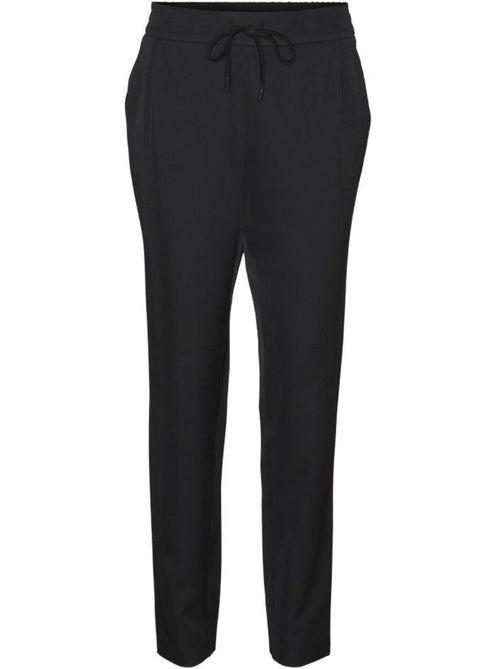 Calças Fluidas Pretas Vero Moda Raya para Mulher - Kiabi Calças Fluidas Pretas Vero Moda Raya para Mulher - Kiabi