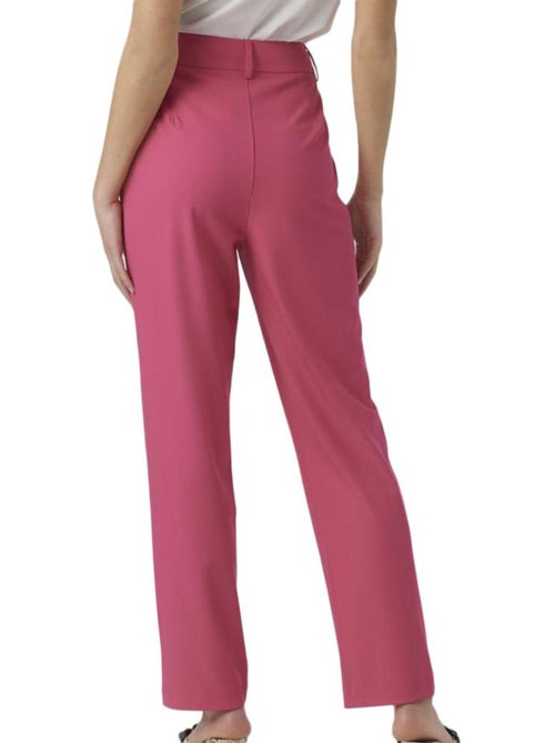 Calças Fluidas Rosa para Mulher Vero Moda Elda - Kiabi Calças Fluidas Rosa para Mulher Vero Moda Elda - Kiabi