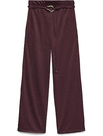 Calças fluidas pretas vero moda louisa para mulher
