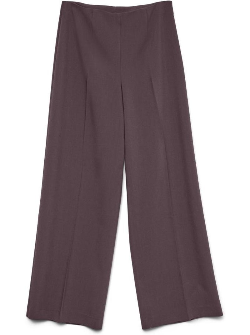 Calças fluidas roxas vero moda nora para mulher Roxo - Kiabi