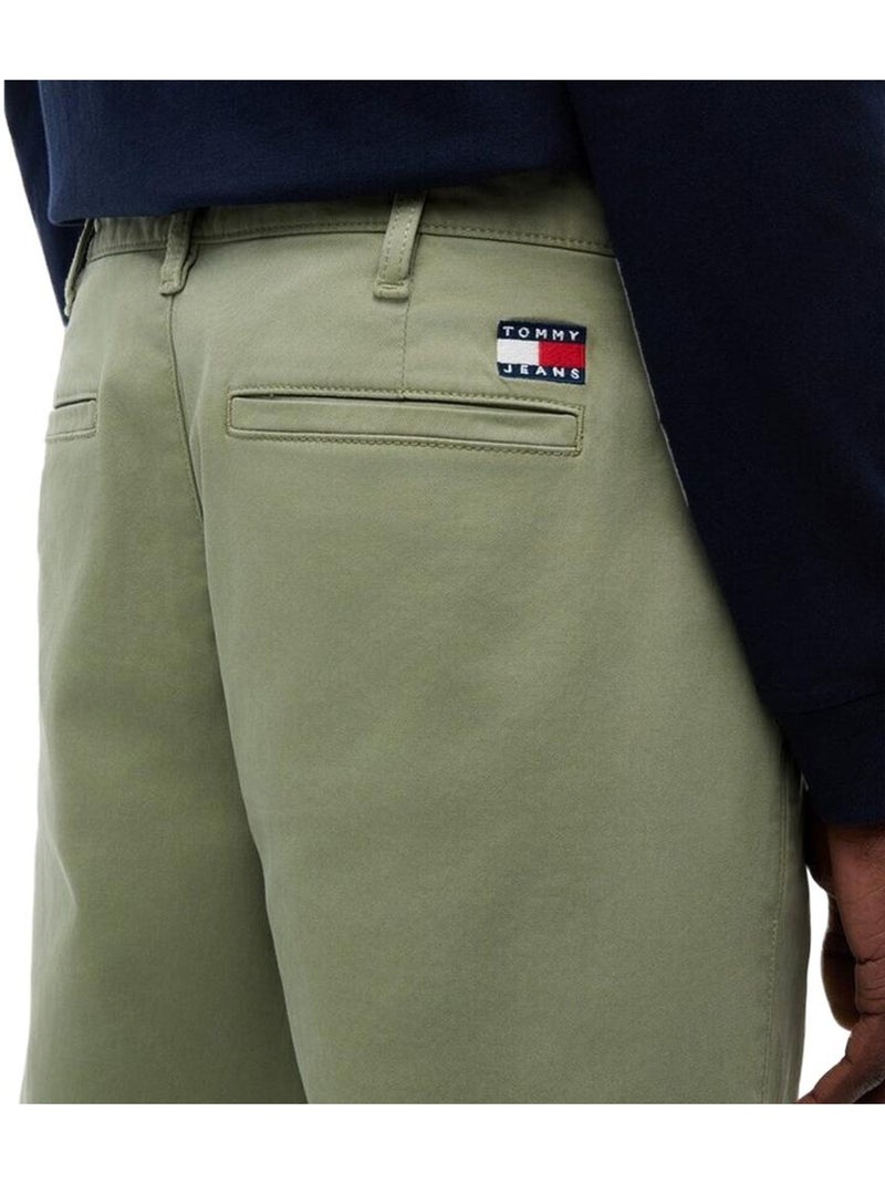 Calças Fluidas Verdes Tommy Hilfiger Scanton para Homem Verde - Kiabi