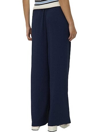 Calças Fluidas Vero Moda Alva para Mulher - Azul Marinho