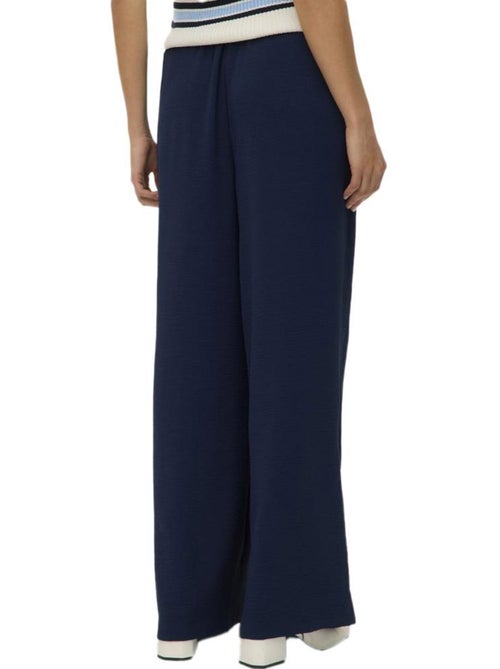 Calças Fluidas Vero Moda Alva para Mulher - Azul Marinho - Kiabi