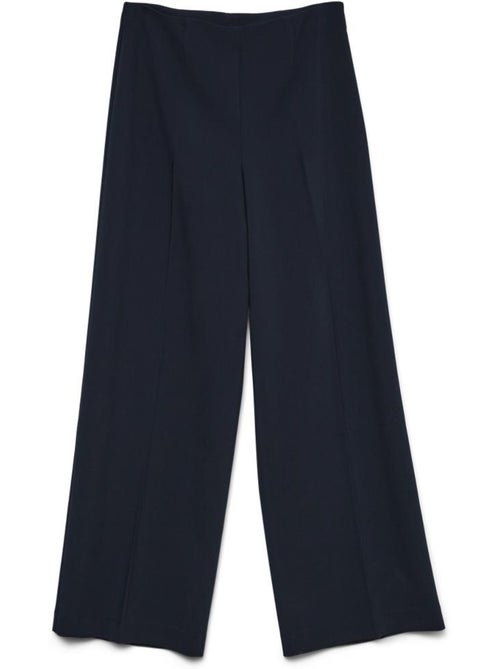 Calças Fluidas Vero Moda Nora para Mulher - Azul Marinho - Kiabi Calças Fluidas Vero Moda Nora para Mulher - Azul Marinho - Kiabi