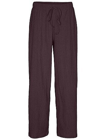 Calças Fluidas Mauve Vero Moda Luna para Mulher