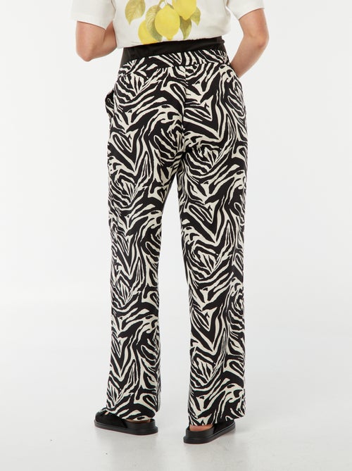 Calças fluidas zebra 'Only Maternity' - Kiabi