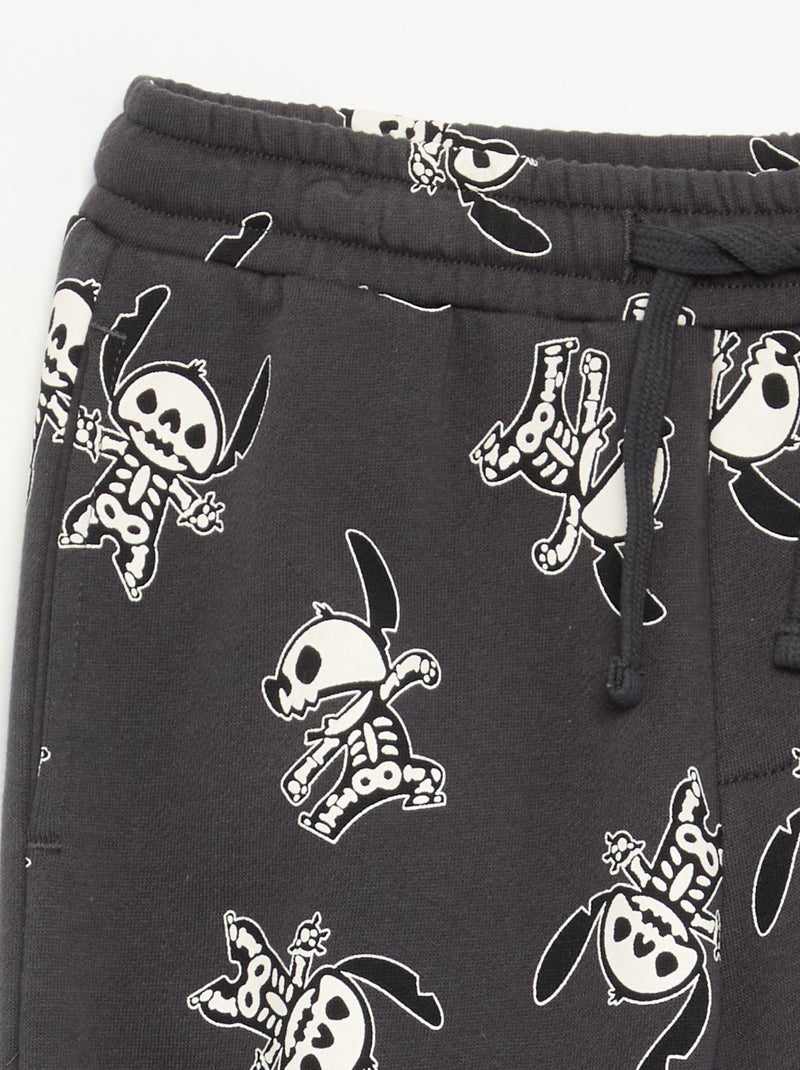 Calças 'Halloween' 'Disney' 'Stitch' Preto - Kiabi