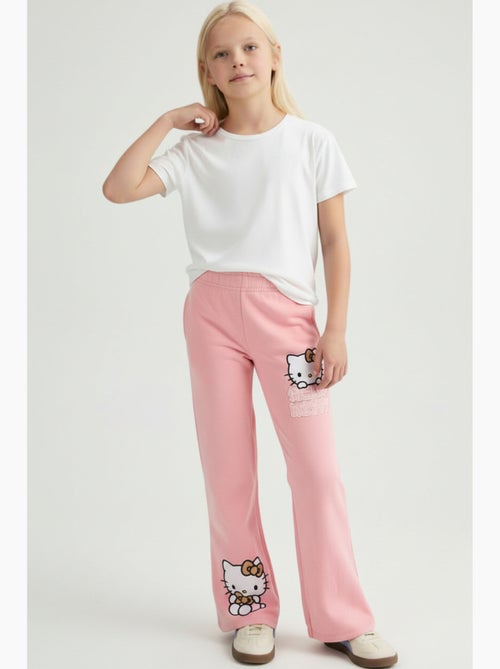 Calças hello kitty rosa menina | licença oficial - Kiabi Calças hello kitty rosa menina | licença oficial - Kiabi
