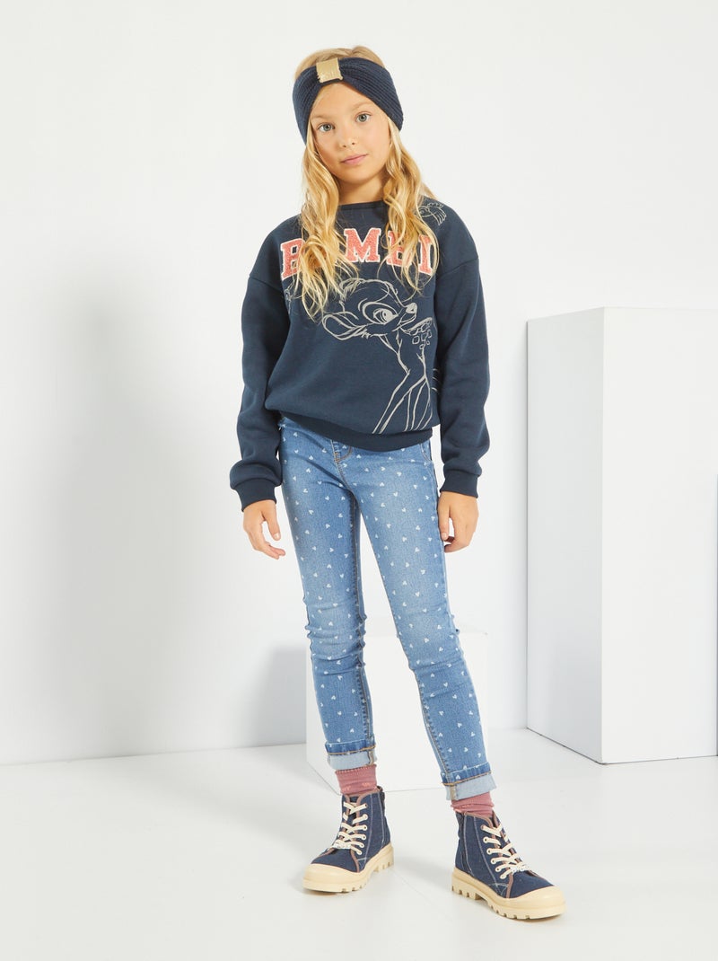 Calças jeggings de ganga AZUL - Kiabi