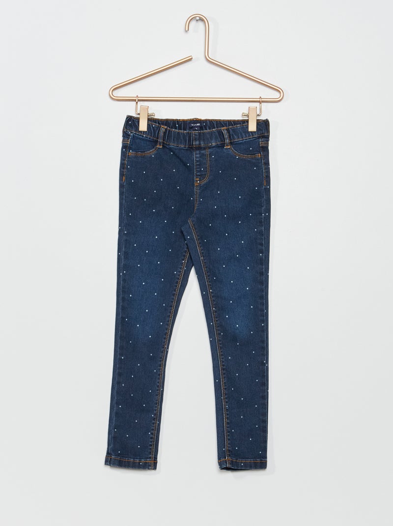 Calças jeggings de ganga AZUL - Kiabi