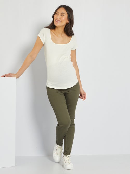 Calças jeggings de grávida - Kiabi